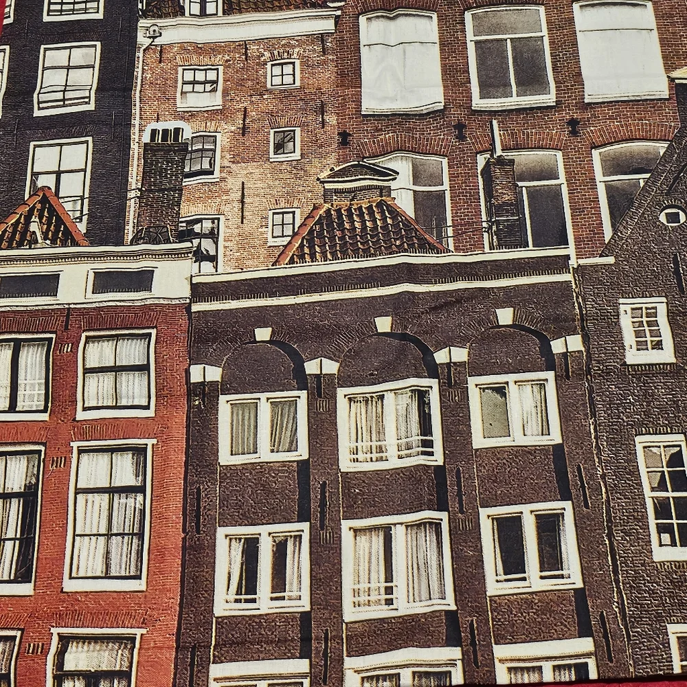 Euro Pillow Cover 35 x 29 Netherlands Flemish Houses Dutch Horizon L👀K